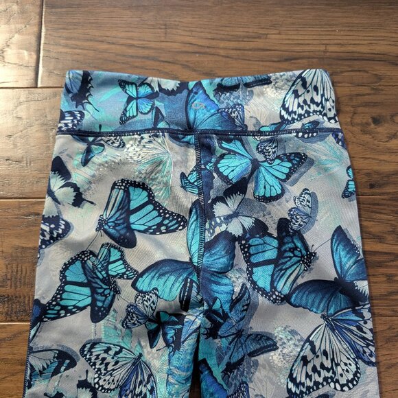 Gap kids leggings grey blue butterfly print size XL 12-13 - Picture 11 of 12